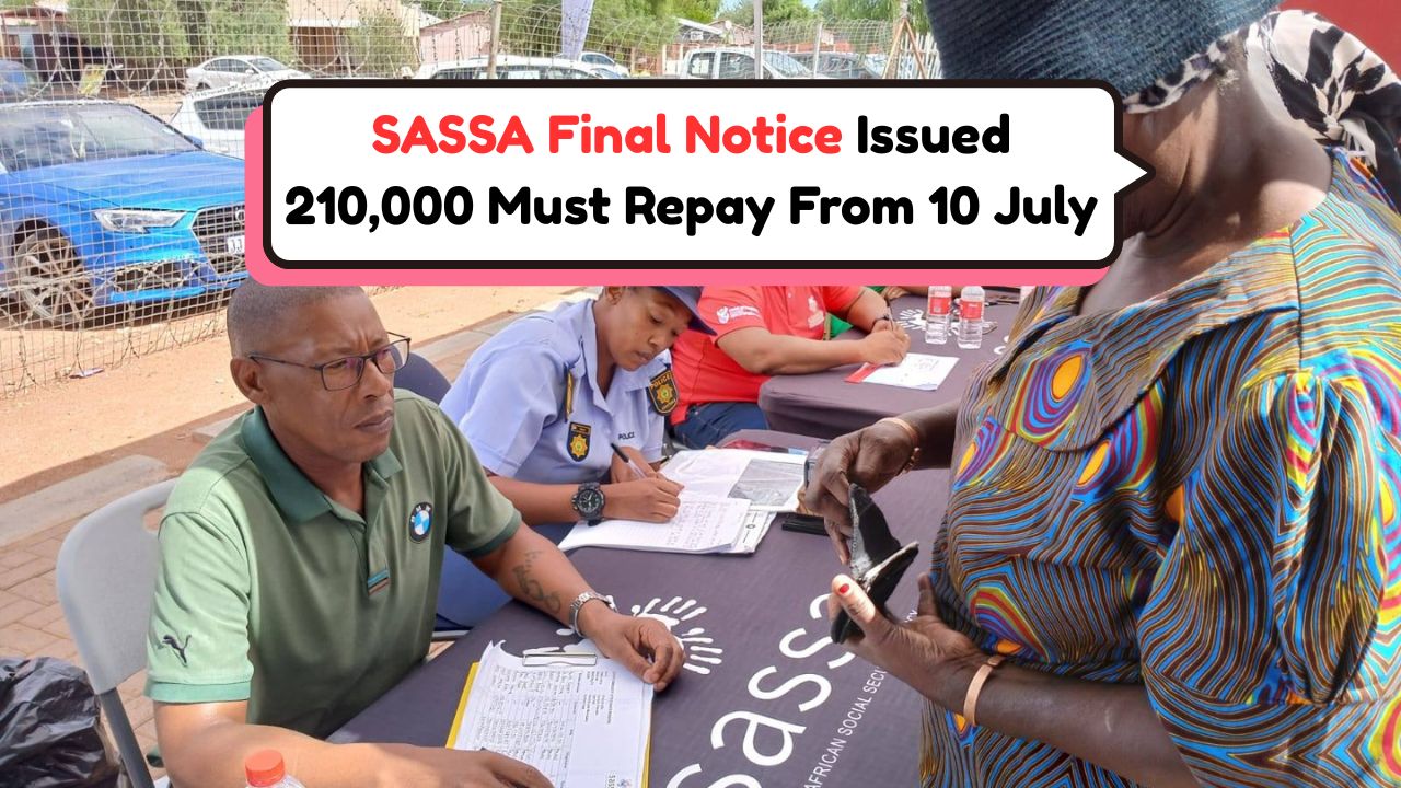 SASSA Repayment Notice