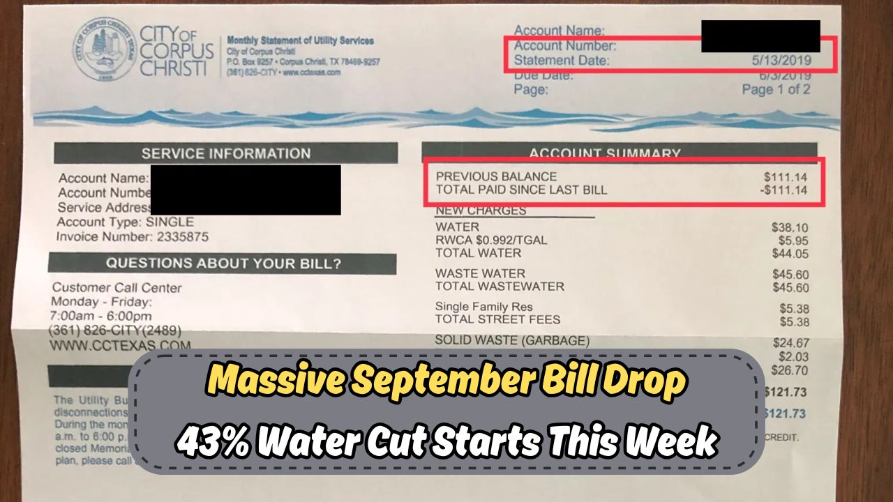 Water Tariff Drop