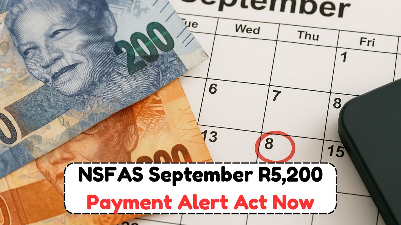 R5,200 NSFAS Deposit