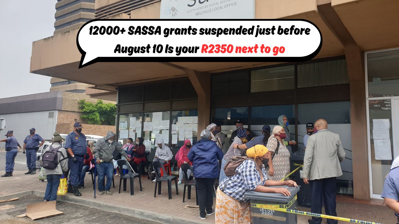 SASSA Grants Suspended